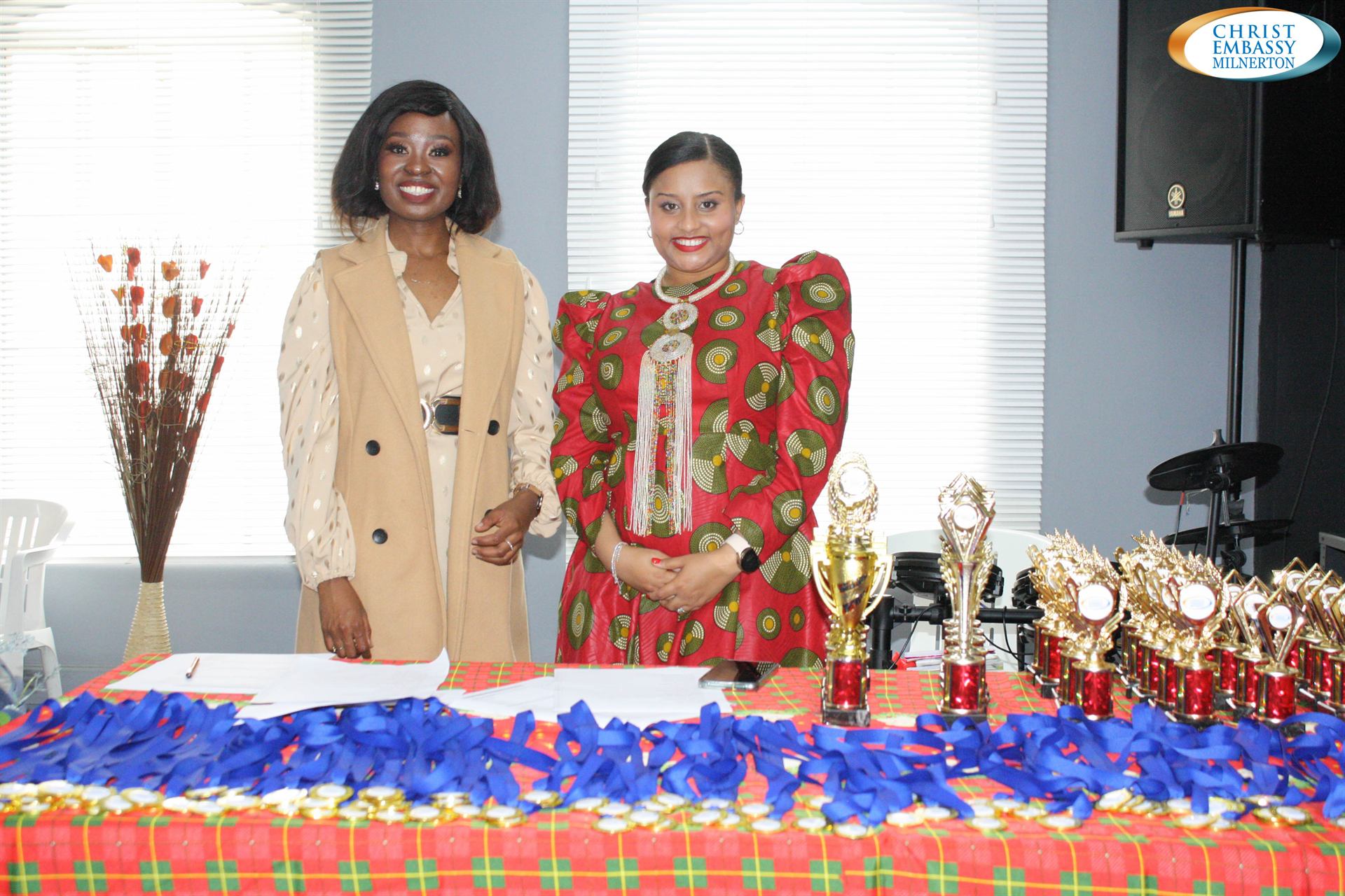 Members being honoured at the church awards ceremony