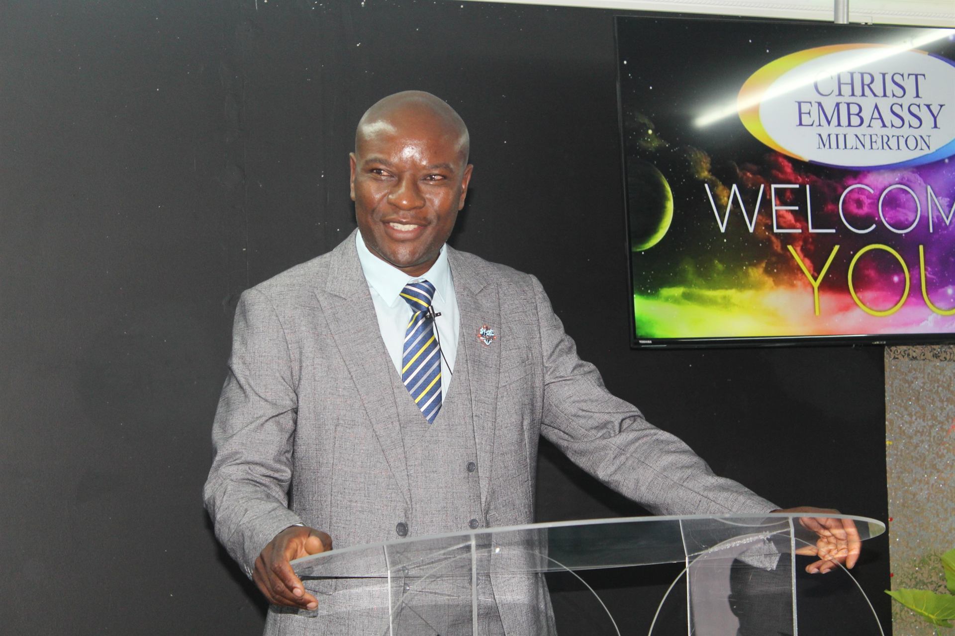 Pastor Brighton Zharare preaching at Christ Embassy Milnerton